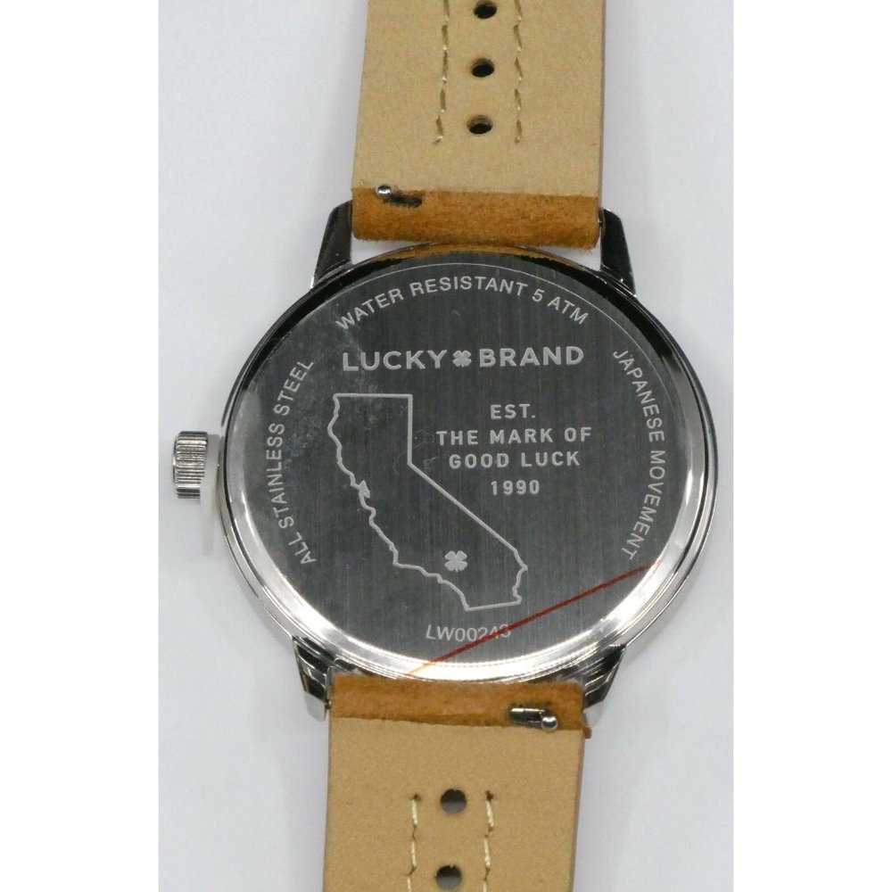 New Lucky Brand Men's Fairfax Tan Suede Strap - Picture 5 of 7